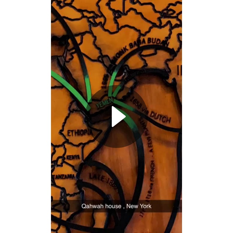 Qahwah house , New York Spotlight on Snapchat