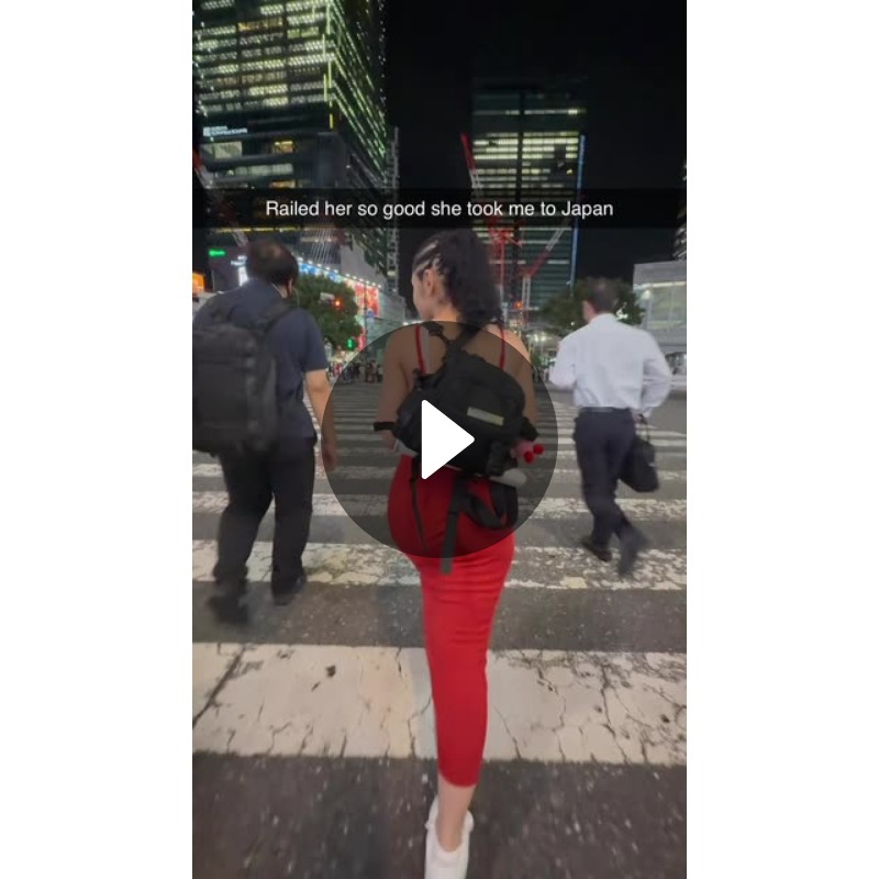 Destiny Fomo Navigates Tokyo's Neon Streets at Night Video by Destiny