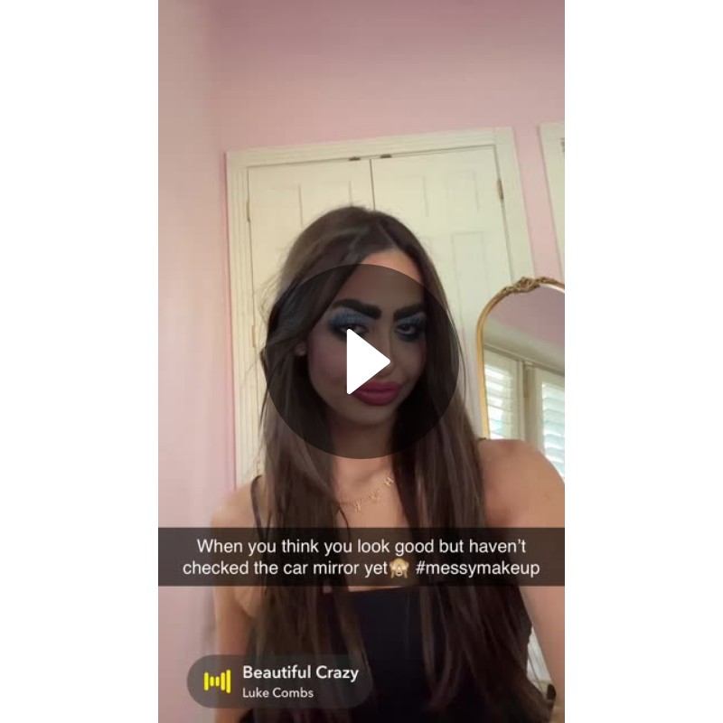 When you think you look good but haven’t checked the car mirror yet🙈 