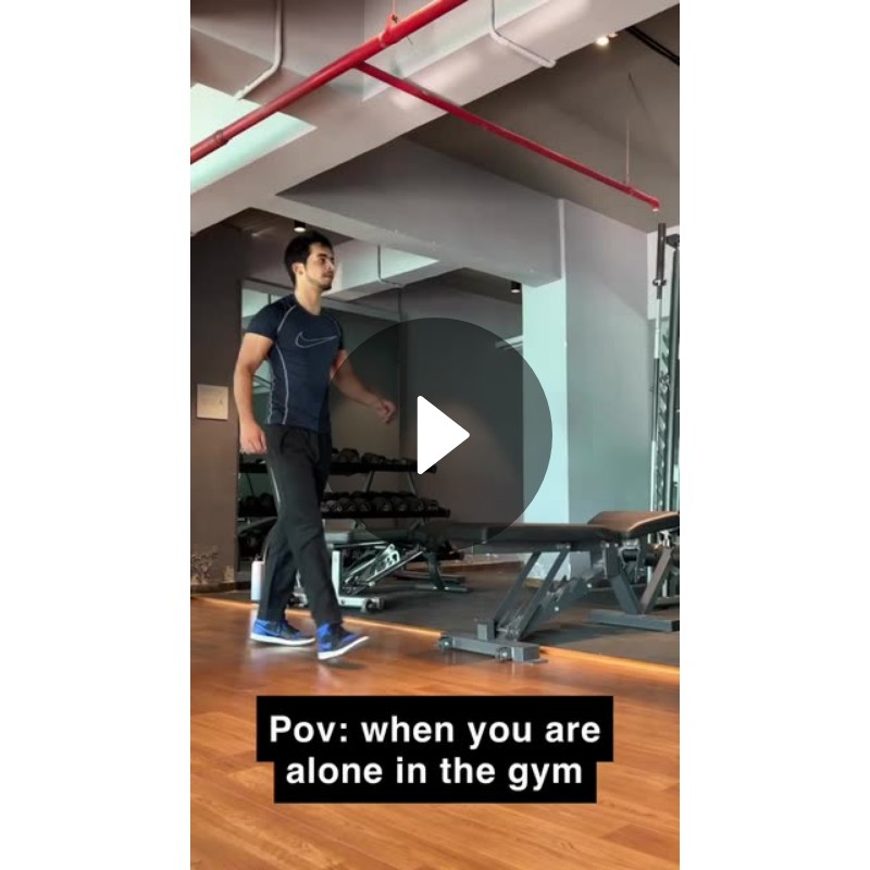 Pov when you are alone in the gym Spotlight on Snapchat
