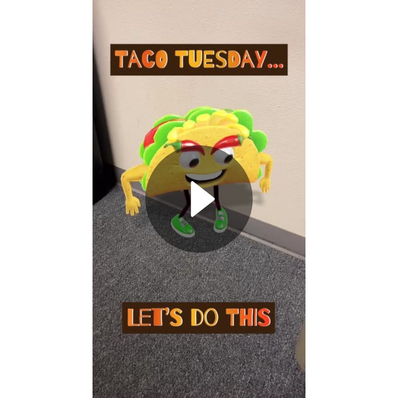 Taco Tuesday… Let’s do this Spotlight on Snapchat