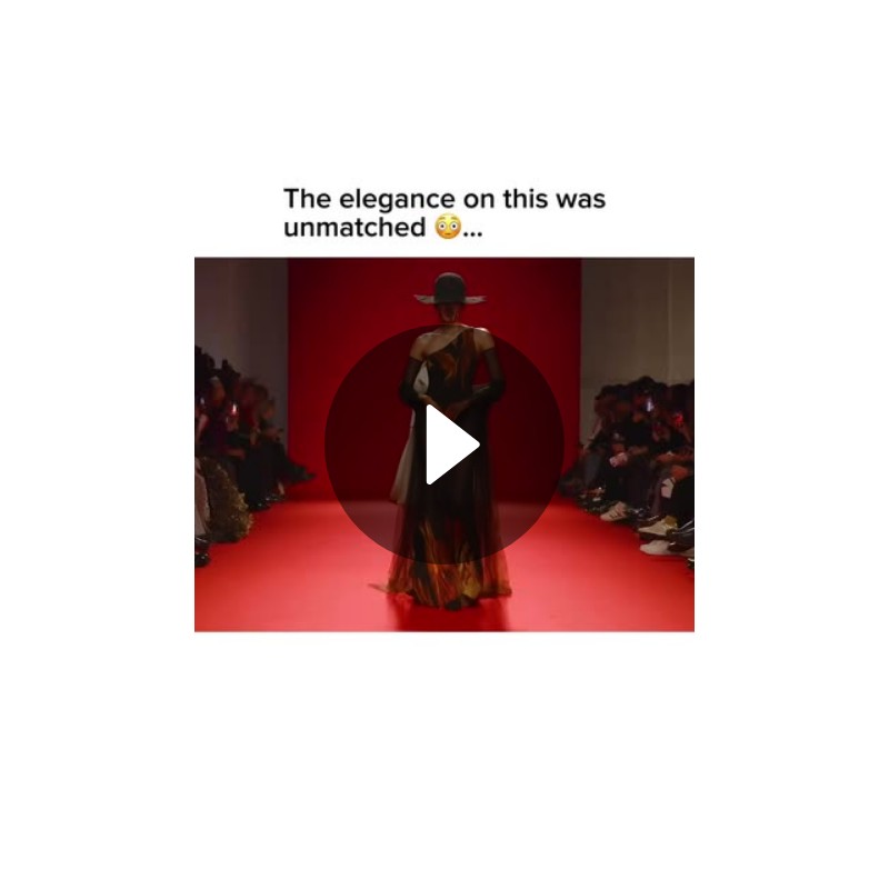 Elegant Fashion Runway Show: Model Struts Down the Catwalk | Video by ...