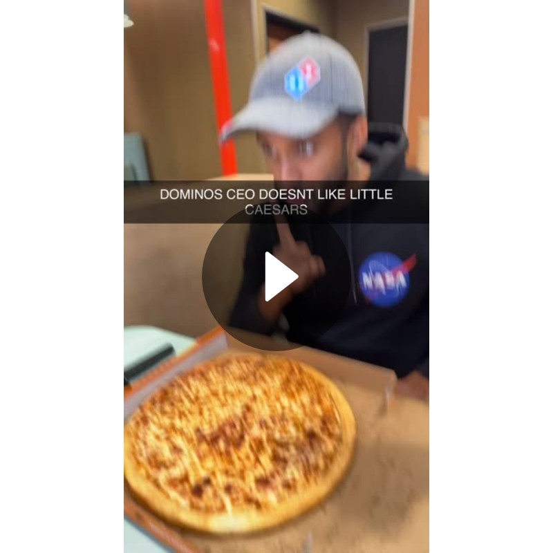 DOMINOS CEO DOESNT LIKE LITTLE CAESARS Spotlight on Snapchat