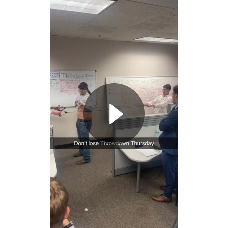 Engaging office team activity for Throwdown Thursday. | Jake Rouse ...