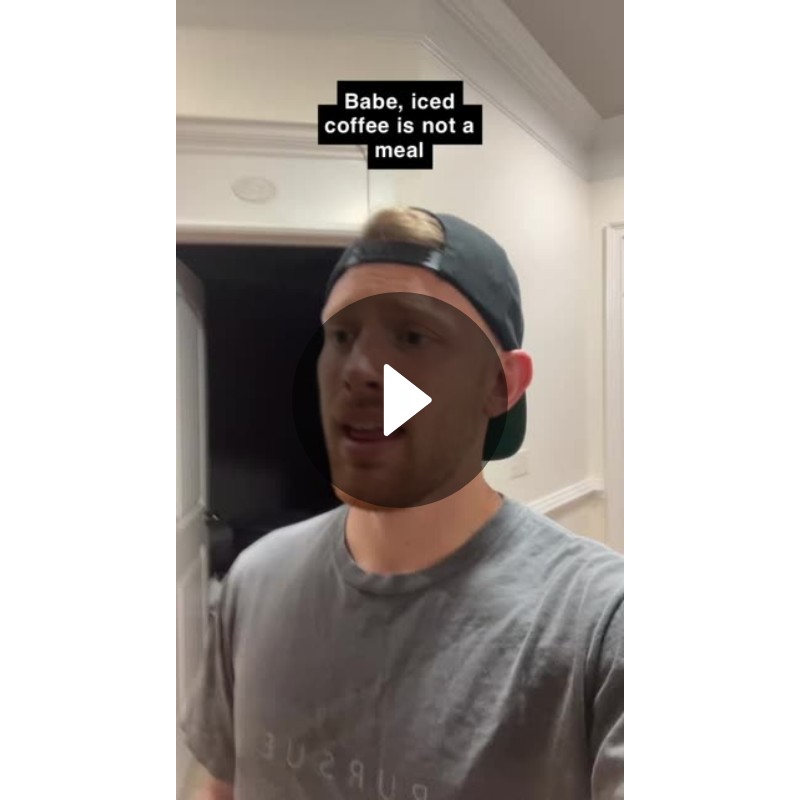 Babe, iced coffee is not a meal Spotlight on Snapchat