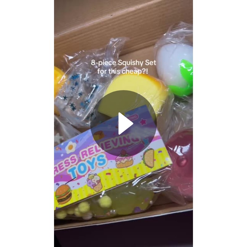 Liz 💕 Opens 8-Piece Squishy Fun Box! Unboxing & Review | Video by