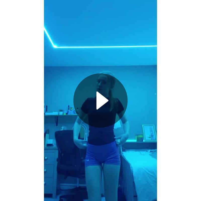 Maria's Energetic Room Dance Routine | Blue LED Lighting & Upbeat Music ...