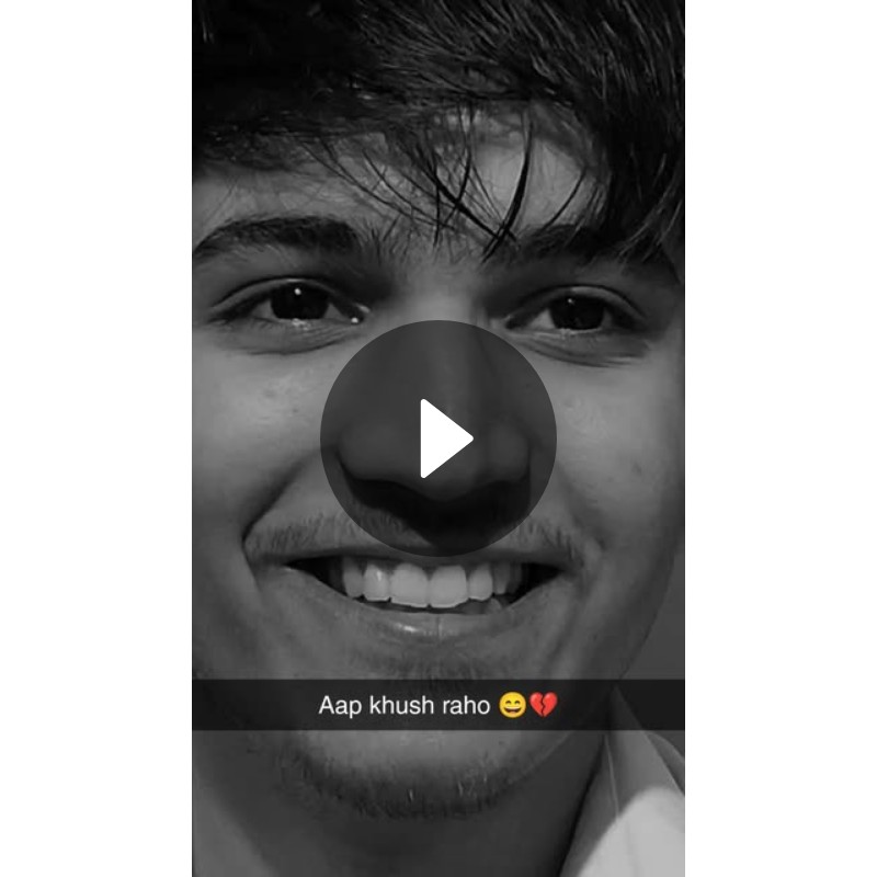 Aap khush raho 😄💔 Spotlight on Snapchat