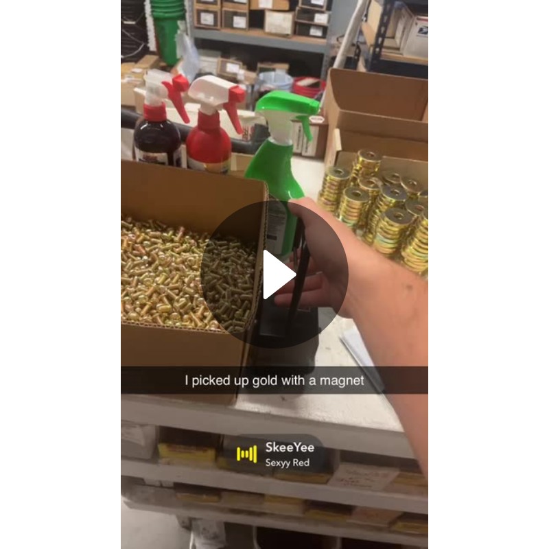 I picked up gold with a Spotlight on Snapchat