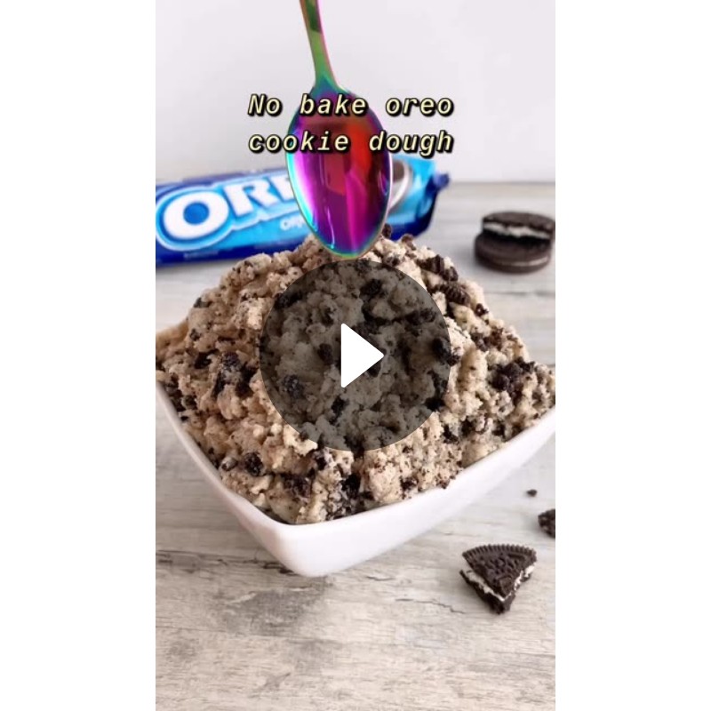 No bake oreo cookie dough Spotlight on Snapchat