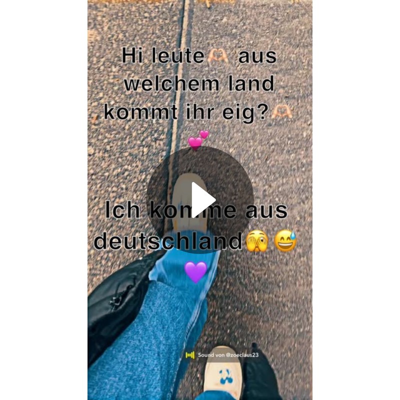 Ich komme aus deutschland🫣😅💜 Hi leute🫶🏻 aus welchem land kommt ihr eig?🫶🏻💕 Spotlight on Snapchat