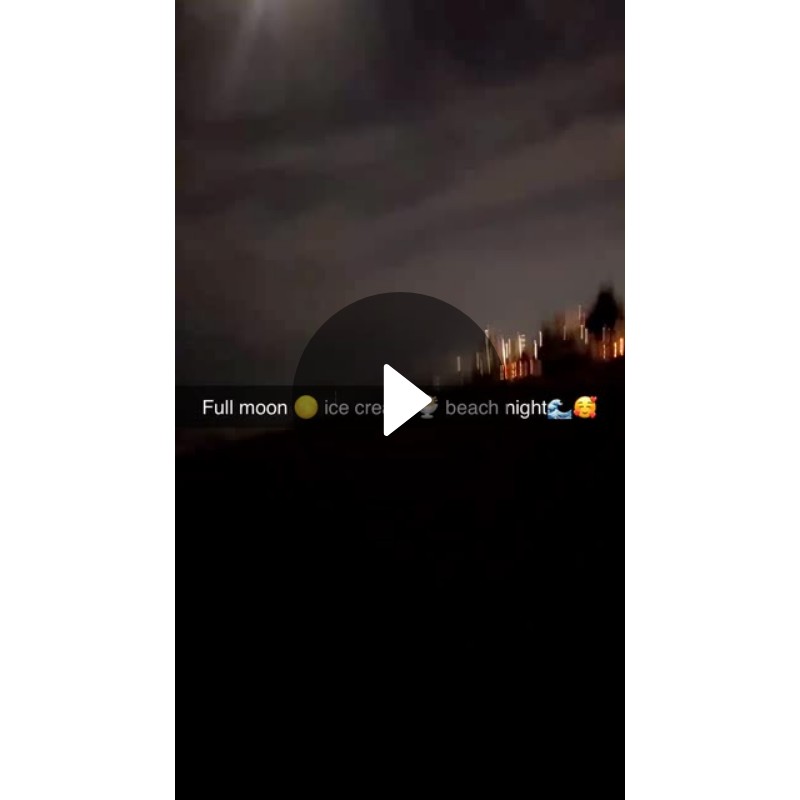 Full moon 🌕 ice cream 🍨 beach night🌊🥰 Spotlight on Snapchat