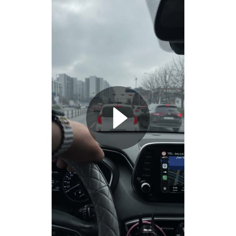 Snapchat Spotlight에 올라온 박나래(계정 seoulfun) 도심 운전 일상 영상 썸네일