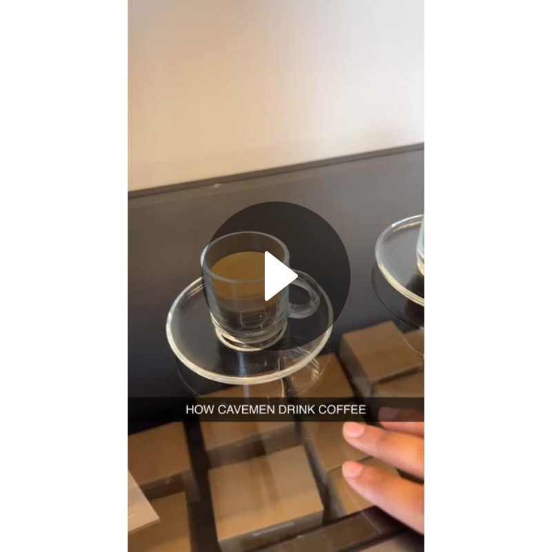HOW CAVEMEN DRINK COFFEE Spotlight on Snapchat
