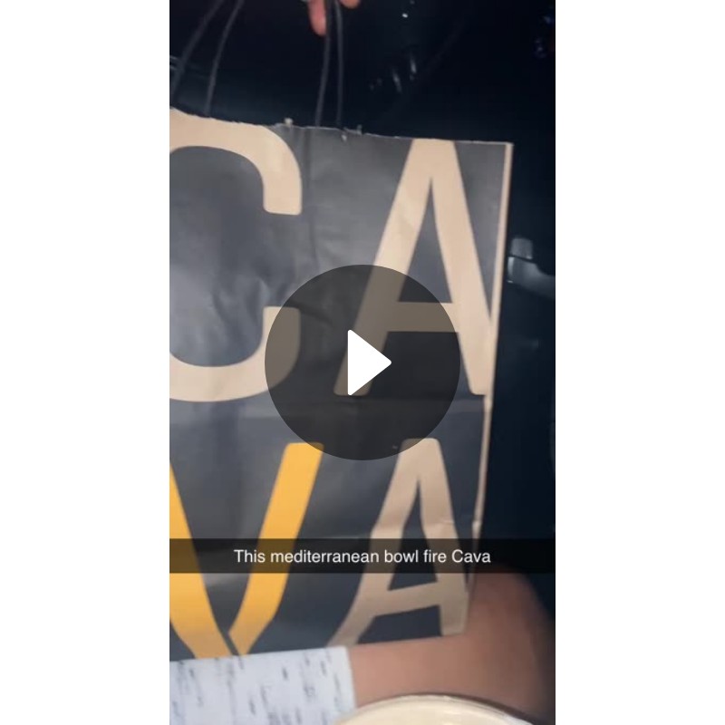 This mediterranean bowl fire Cava Spotlight on Snapchat