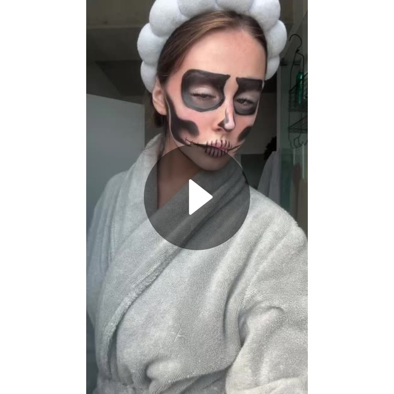 Lexi Marvel's Spooky Skeleton Makeup Tutorial & Dance | Video by lexi ...