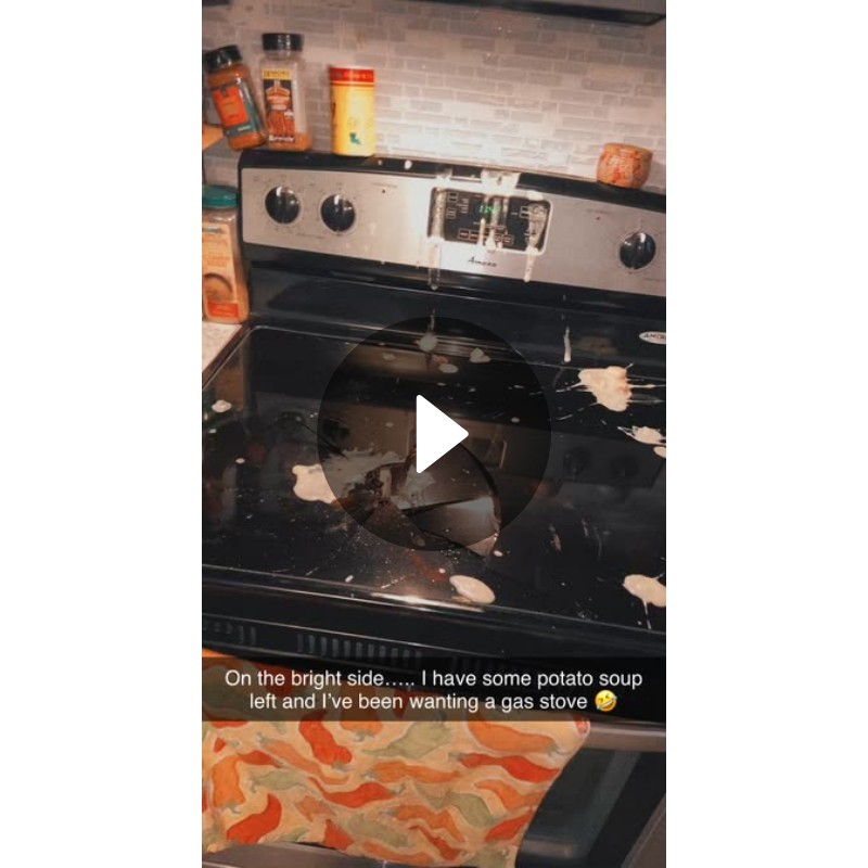 On the bright side….. I have some potato soup left and I’ve been