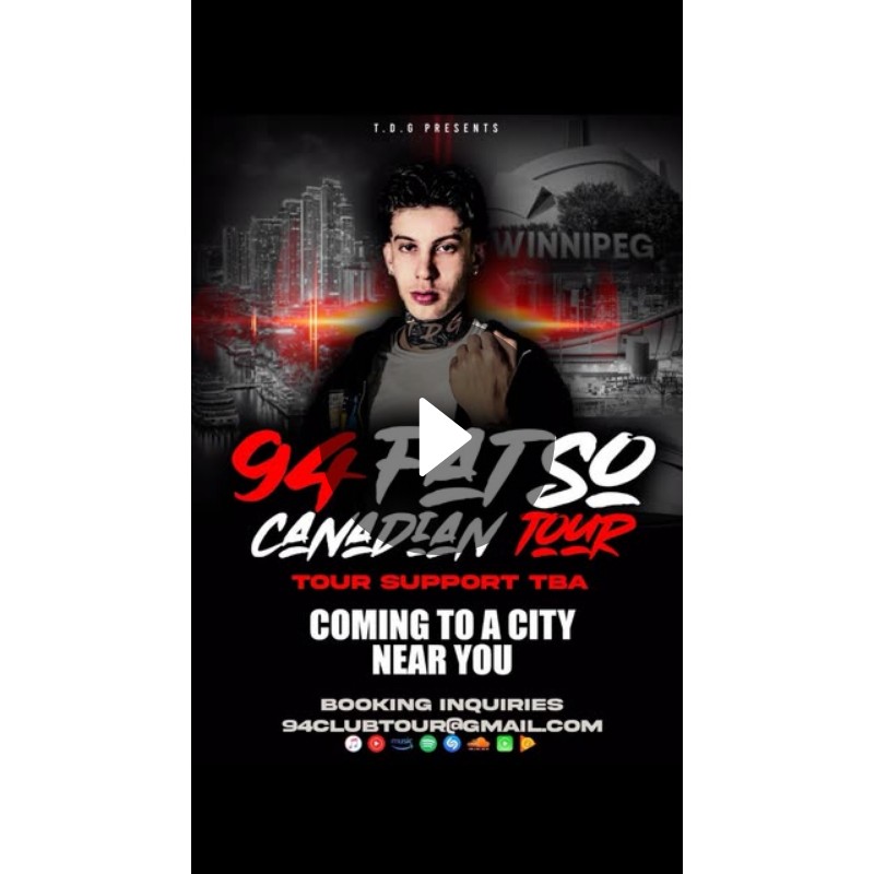 95fatso Rapper 94FATSO Canadian Tour Announcement & Booking Info | Video by 94fatso ...