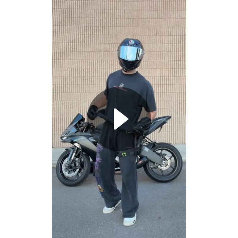Motorcycle Rider Showcases Gear & Style in Urban Dance | Video by shaky ...