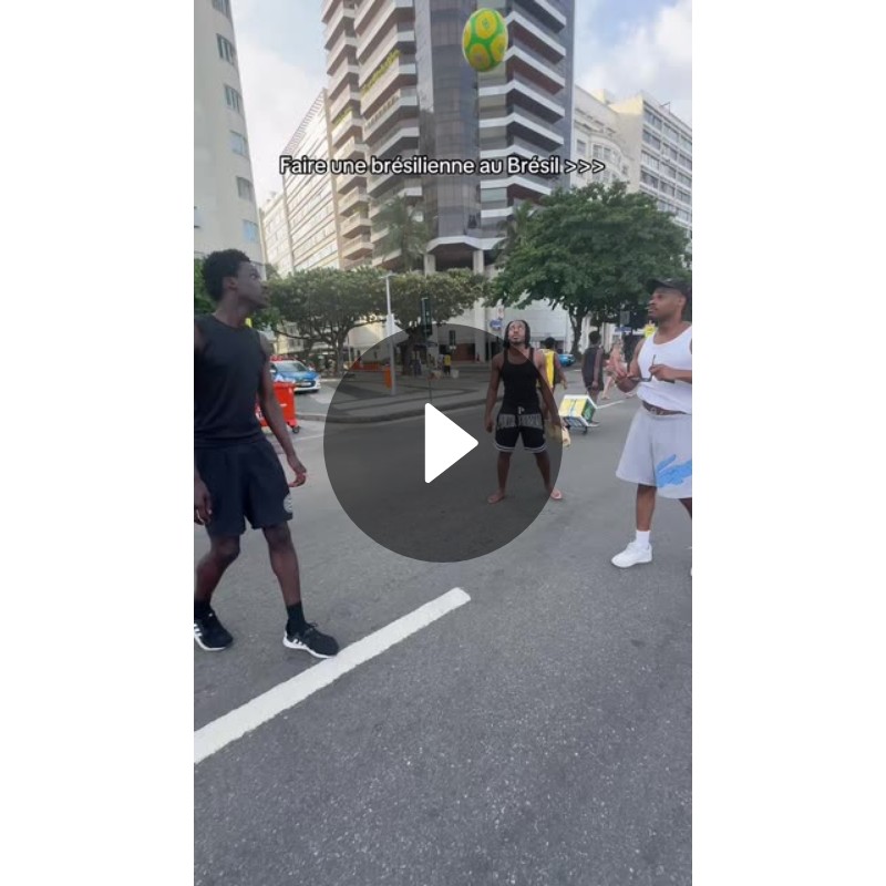 Friends Master the Brésilienne: Epic Street Football Showcase in Brazil