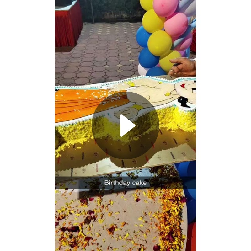 Birthday cake Spotlight on Snapchat