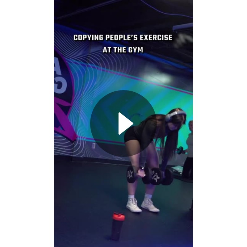 COPYING PEOPLE’S EXERCISE AT THE GYM Spotlight on Snapchat